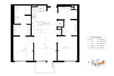 Two Bedroom C1 Bradbury at The Society